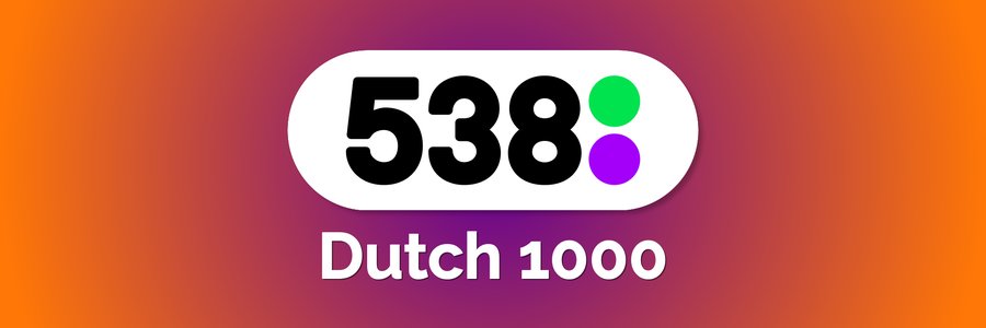 538 dutch 1000 hitnoteringen 2025