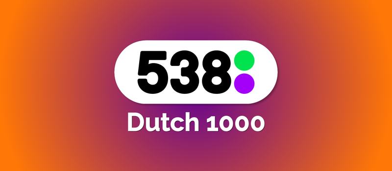 538 dutch 1000 hitnoteringen 2025