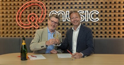 Erik de Zwart en Robert Bernink (foto Qmusic)