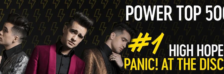 High Hopes van Panic! At The Disco op nummer 1 in de Power Top 500 van Qmusic