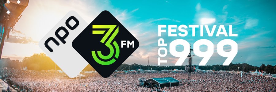 De Staat, Franz Ferdinand en Typhoon aan kop in 3FM Festival Top 999