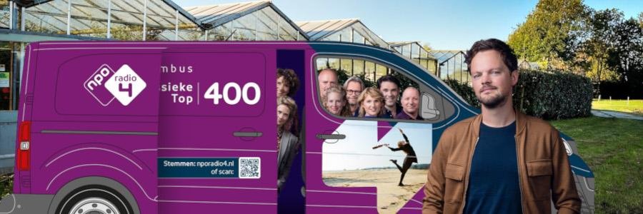 Stembus rijdt het land door voor de Klassieke Top 400 van NPO Radio 4