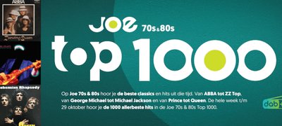 Freddie en Michael het vaakst in Joe 70s & 80s Top 1000